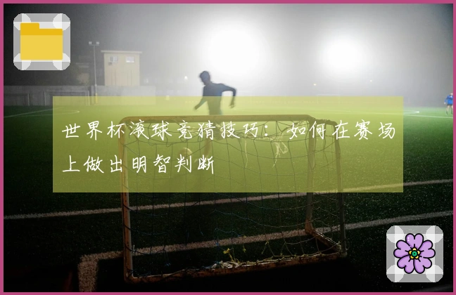世界杯滚球竞猜技巧：如何在赛场上做出明智判断